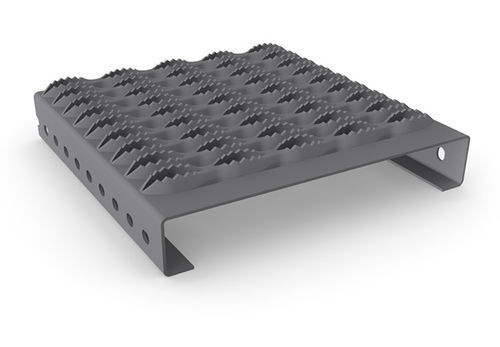 Revêtement de marche en aluminium - STEPBLOC F - MEISER - en acier inoxydable / en acier galvanisé à chaud / antidérapant