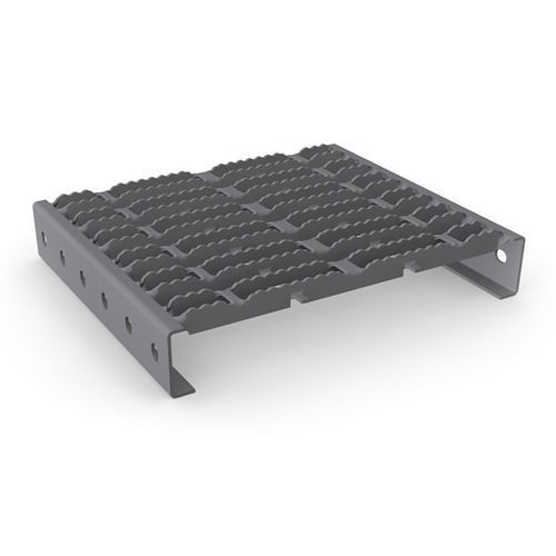 Revêtement de marche en acier inoxydable - DRAINSTEP RH 3 - MEISER - en acier / en acier galvanisé à chaud / antidérapant