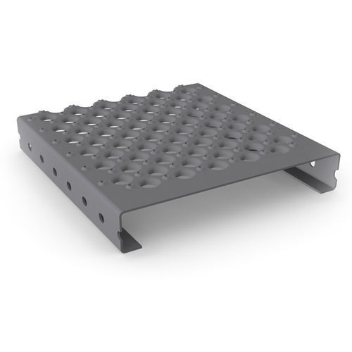 Revêtement de marche en acier inoxydable - STEPCLAIR N - MEISER - en acier / d'aluminium / en acier galvanisé à chaud