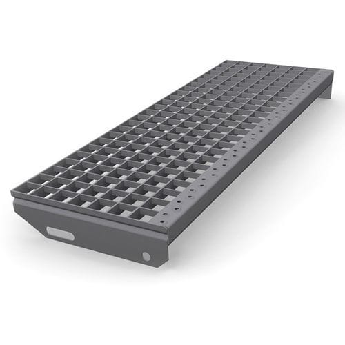 Marche d'aluminium - MEISER - en acier inoxydable / antidérapante / haute résistance