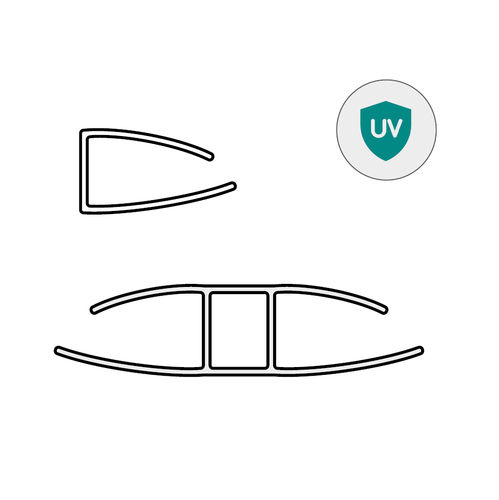 Profilé en polycarbonate - Stabilit Suisse - en U / en H / pour cloison
