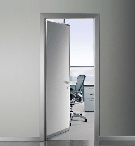 Porte d'intérieur - PLANA A - CIPRIANI SERRAMENTI - en aluminium / battante / vitrée