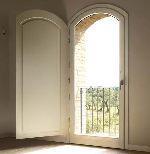 Porte-fenêtre battante - C70 - CIPRIANI SERRAMENTI - en bois / à coupure thermique