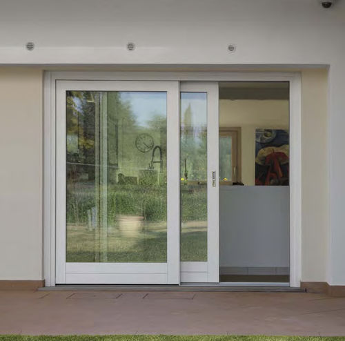 Baie vitrée oscillo-coulissante - CIPRIANI SERRAMENTI - en bois / en aluminium / à quadruple vitrage