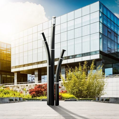 Borne d'éclairage urbaine - KANN - GROUPE RAGNI - contemporaine / en verre / en aluminium