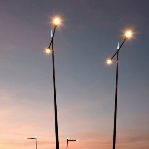 Lampadaire urbain - GRIFF - GROUPE RAGNI - contemporain / en métal / en verre