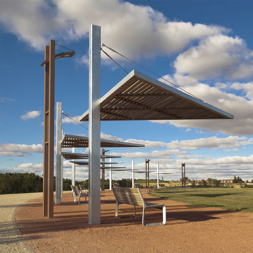 Lampadaire urbain - KETCH - GROUPE RAGNI - contemporain / en métal / en verre