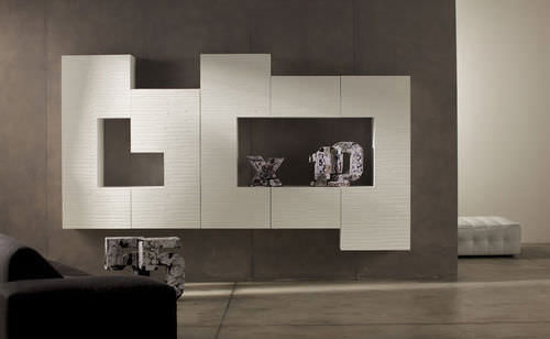 Ensemble mural de salon contemporain - 555 - COMPOSITION N.004 - VOLTAN INDUSTRIA MOBILI of Luigi Voltan & C.
