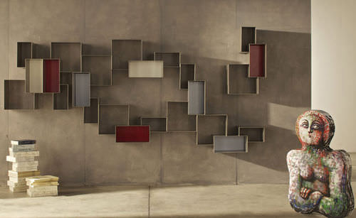 Étagère modulable - 555 - COMPOSITION N.015 - VOLTAN INDUSTRIA MOBILI of Luigi Voltan & C. - contemporaine / en métal