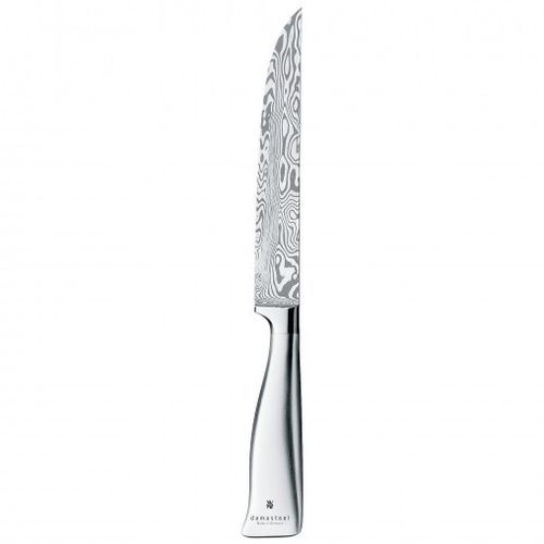Couteau Tranchelard avec manche en métal - DAMASTEEL : 18.8033.9998 - WMF - avec lame en acier damassé