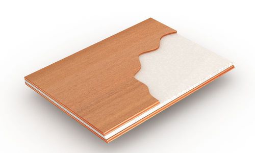 Panneau sandwich pour agencement intérieur - LARIMAR® PET PX100 - BELLOTTI - face en bois / âme en polyéthylène / léger