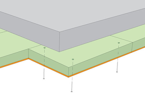 Isolant thermo-acoustique - FIRST FLOOR INSULATION - CELENIT - en laine de bois / en panneaux / pour plancher