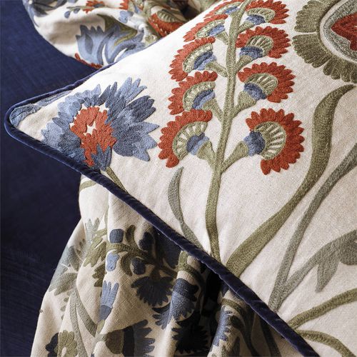 Tissu d'ameublement - HARDWICK CREWEL  - Zoffany - pour rideaux / pour store enrouleur / à fleurs