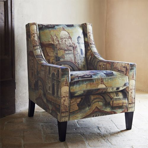 Tissu d'ameublement - THE GONDOLIER - Zoffany - motif urbain / en polyester / en coton