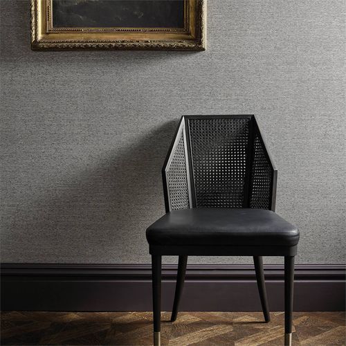 Papier peint contemporain - ORMONDE  - Zoffany - uni / aspect tissu / gris