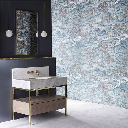 Papier peint contemporain - STAND WOOD  - Zoffany - à motif nature / à motif animalier / aspect tissu