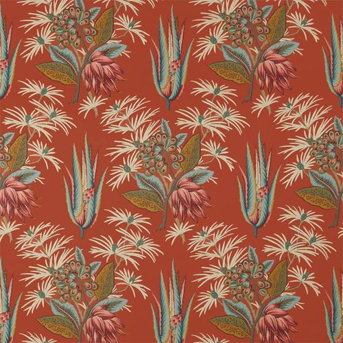 Tissu d'ameublement - DESERT FLOWER II - Zoffany - pour rideaux / à fleurs / en coton