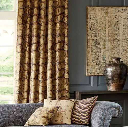 Tissu d'ameublement - SUZANI ARCHIVE - Zoffany - pour rideaux / pour store enrouleur / à motif