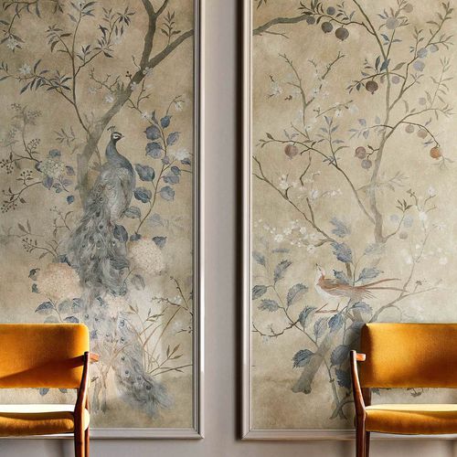 Papier peint contemporain - ROTHERBY  - Zoffany - à motif nature / à motif animalier / chinoiserie