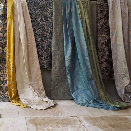 Tissu pour rideaux - POMEGRANATE BROCATELLE  - Zoffany - pour store enrouleur / damas / en coton