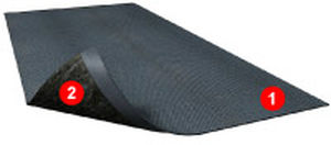 Sous-couche résiliente en rouleau - FONOROL PLUS® - ISOSYSTEM - en polyéthylène / en polyester / isolant