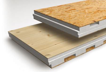 Panneau sandwich isolant pour couverture - ISOVENT TOP PSE 5000® - ISOSYSTEM - face en OSB / âme en polystyrène expansé / haute résistance