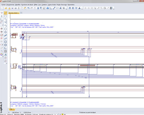 Logiciel CAO - BAR DRAWINGS & MACHININGS - ORGADATA AG - de dessin / pour menuiserie / 3D