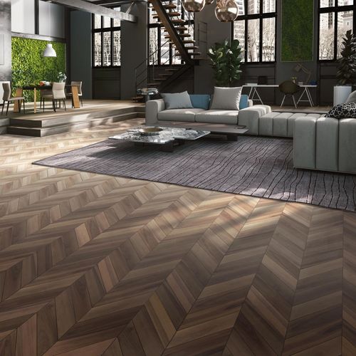Parquet contrecollé - European Neutro - BERTI PAVIMENTI LEGNO - en noyer / brossé / laqué