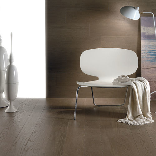 Parquet contrecollé - Cloud - BERTI PAVIMENTI LEGNO - en chêne / à batons rompus / brossé
