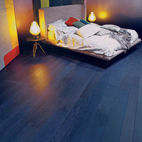 Parquet contrecollé - True Indigo - BERTI PAVIMENTI LEGNO - en chêne / brossé / verni