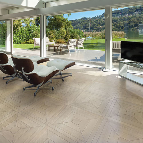 Parquet contrecollé - Lausanne - BERTI PAVIMENTI LEGNO - en chêne blanchi / flottant / résidentiel