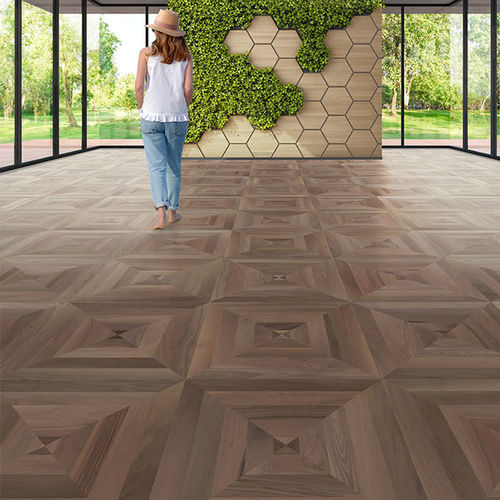Parquet contrecollé - Manin - BERTI PAVIMENTI LEGNO - en noyer / avec incrustations / flottant