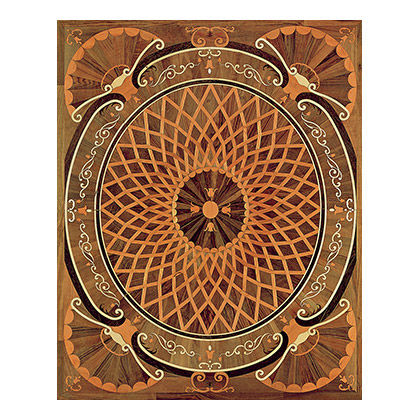 Médaillon de parquet en bois massif - Rosi - BERTI PAVIMENTI LEGNO
