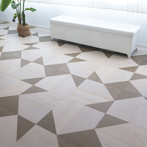 Parquet contrecollé - ICA modulo 2 - BERTI PAVIMENTI LEGNO - en chêne / en bois de feuillus / flottant