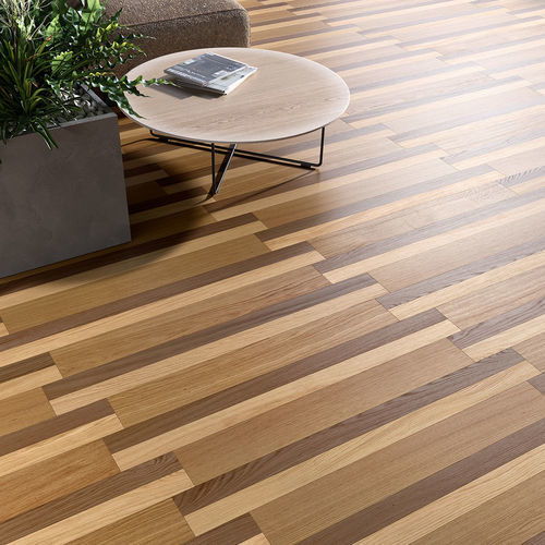 Revêtement de sol adapté au murs - D-PLANK BROWN WASH - BERTI PAVIMENTI LEGNO - en chêne / d'intérieur / professionnel