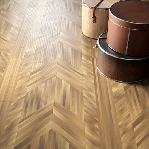 Revêtement de sol adapté au murs - NEW CHEVRON WALNUT - BERTI PAVIMENTI LEGNO - en chêne / d'intérieur / professionnel