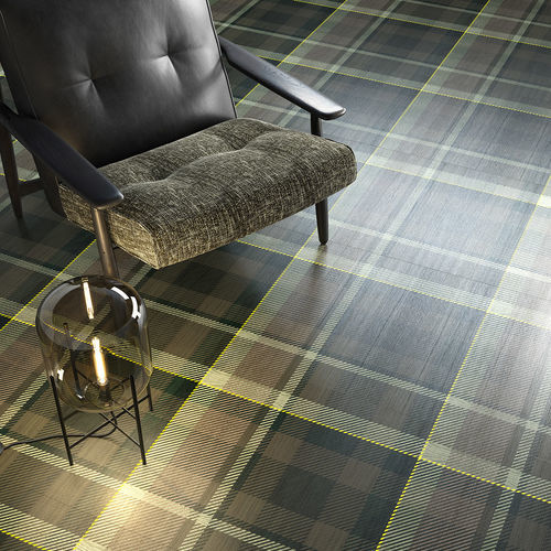 Revêtement de sol adapté au murs - TARTAN WOOD GREEN - BERTI PAVIMENTI LEGNO - en chêne / d'intérieur / professionnel