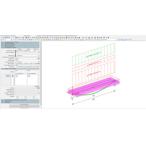 Logiciel de conception - CONTINUOUS BEAMS - DIETRICH'S AG - d'analyse / de calcul / pour structure en bois