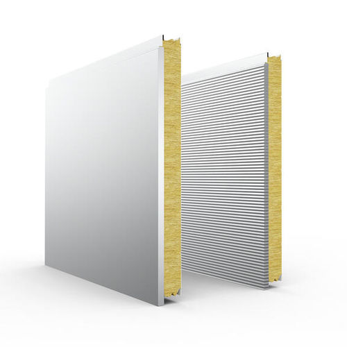 Panneau sandwich isolant pour façade - MODULE 4 - ARCELORMITTAL Long - âme en laine minérale