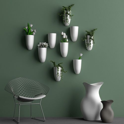 Vase contemporain - KIKIBIO - ADRIANI E ROSSI EDIZIONI - en céramique / mural