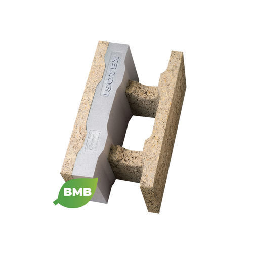 Bloc de coffrage en béton de bois - HDIII 30/7 - ISOTEX SRL - en Néopor® / pour mur porteur intérieur et extérieur / isolant