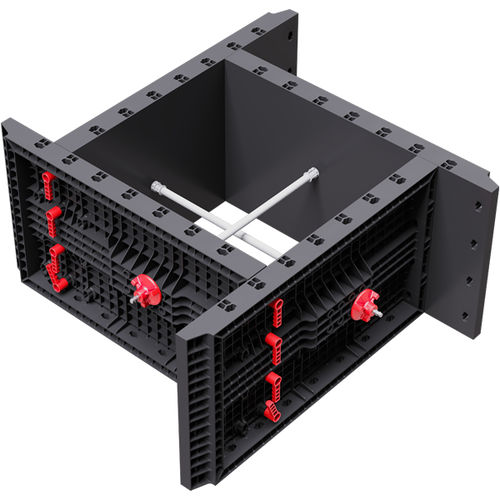 Coffrage modulaire - GEOPANEL STAR - GEOPLAST - en ABS / pour mur / pour poteau