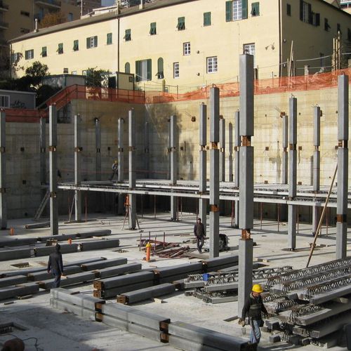 Poteau préfabriqué en béton - NPS® PTC® - TECNOSTRUTTURE - NPS SYSTEM® - en acier / préfabriqué / rond