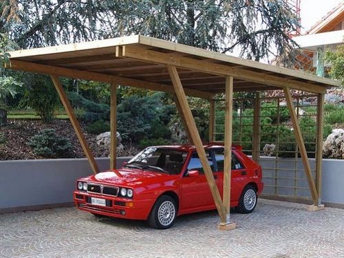 Abri de voiture en bois - 095030 - LEGNOLANDIA