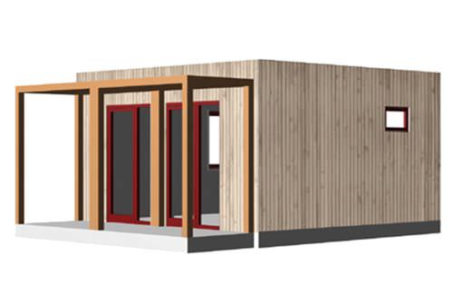 Maison préfabriquée - TH01 - LEGNOLANDIA - écologique / temporaire / contemporaine