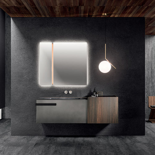 Meuble vasque mural - LYMPHA_CONCEPT_01 - ALTAMAREA - en verre / en Corian® / contemporain