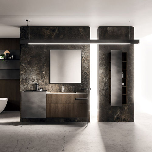 Meuble vasque suspendu - LYMPHA_CONCEPT_04 - ALTAMAREA - en métal / contemporain / sans porte
