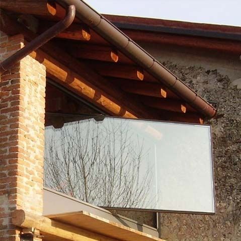 Fenêtre en bois - BIVEOR ® - MURA - en aluminium / oscillo-coulissante / fixe