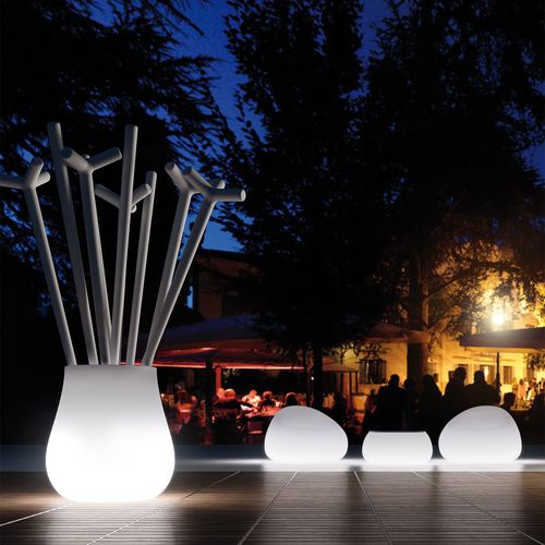 Pot de jardin en polyéthylène - DROP - PLUSt COLLECTION - conique / lumineux / par Emmanuel Babled