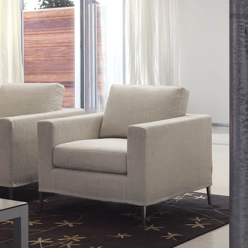 Fauteuil contemporain - Grace - Milano Bedding - en tissu / en contreplaqué / en sapin